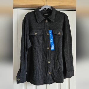 Women's Black Button Down Soft Cozy Jacket